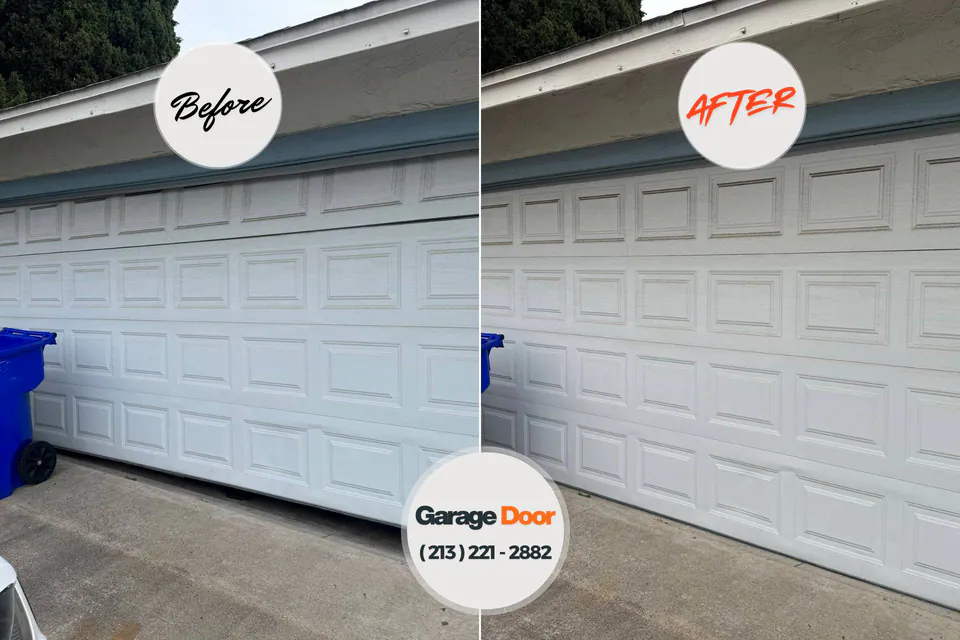 Before and after: garage door repair Star Valley, AZ